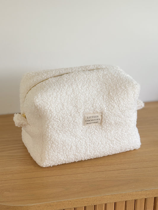 Trousse de toilette Teddy blanche