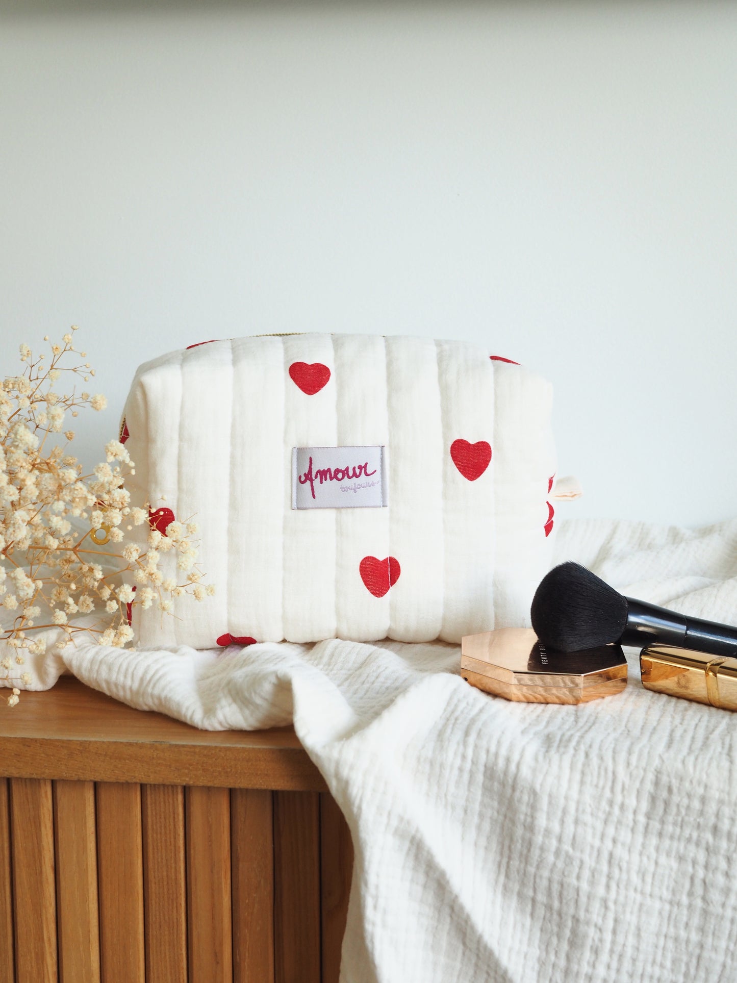 Trousse de toilette matelassée Cora