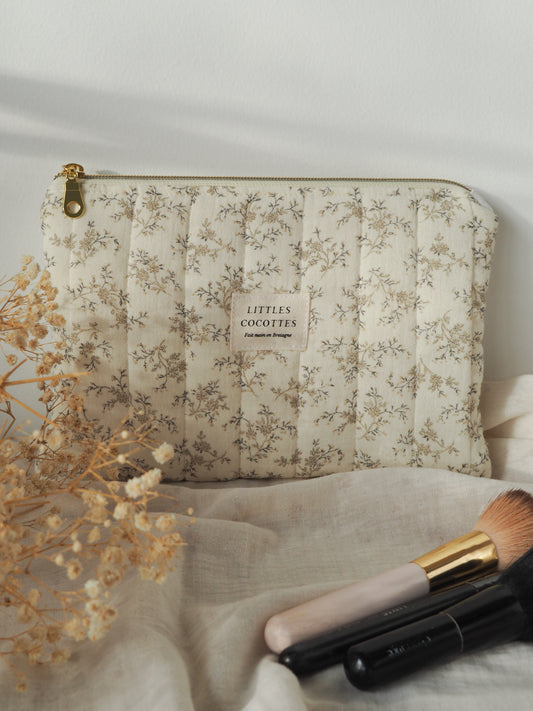 Pochette plate matelassée Louise