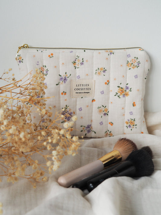 Pochette plate matelassée Aliénor